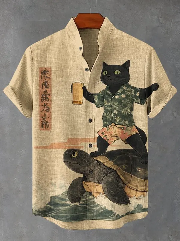 เสื้อเชิ้ตฮาวายลายเพสลีย์สีสัน - Vintage Hawaiian Floral Shirt บทวิจารณ์และราคา