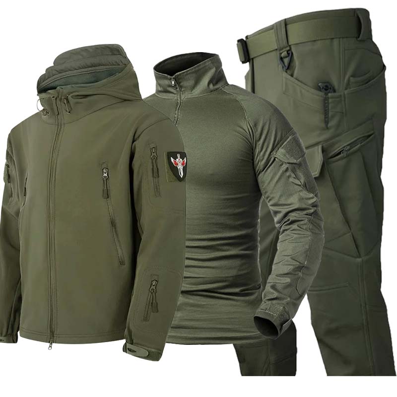 ชุดแทคติคอลลายพรางสำหรับผู้ชาย - Tactical Military Shirt Cargo บทวิจารณ์และราคา