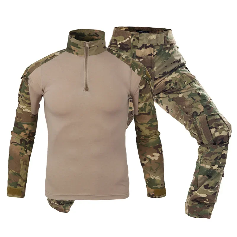ชุดยุทธวิธีทหารชาย สีดำ ชุดทหา - Tactical Military Shirt Cargo บทวิจารณ์และราคา