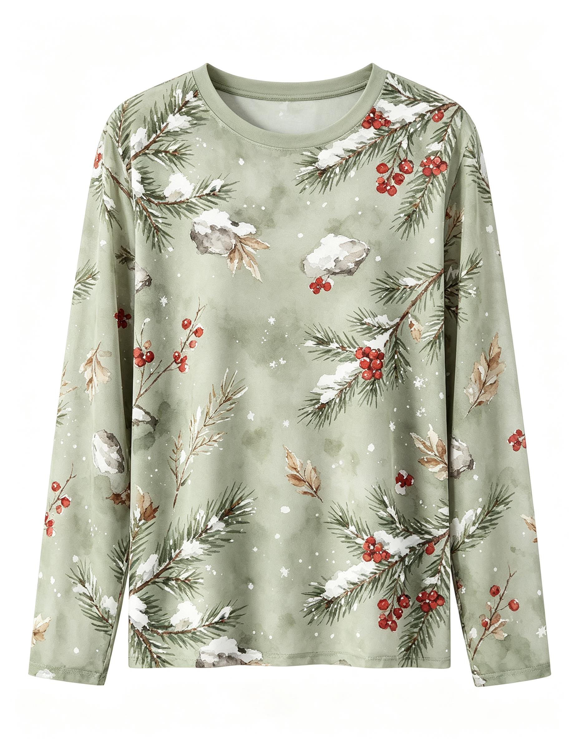 เสื้อยืดแขนยาวผู้หญิงลายคริสต์ - T-Shirts บทวิจารณ์และราคา