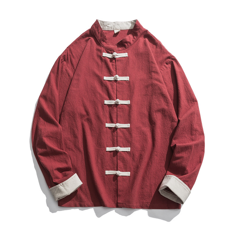 2026 ใหม่เสื้อแจ็คเก็ตชุดกิโมโ - Mens Linen Shirt Long Sleeve บทวิจารณ์และราคา