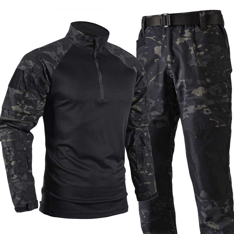 ชุดยุทธวิธีสำหรับผู้ชาย ชุดยุท - Tactical Military Shirt Cargo บทวิจารณ์และราคา