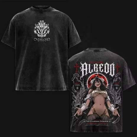 เสื้อยืดลายกราฟิก Albedo Overl - Acid Wash Vintage Graphic T Shirt บทวิจารณ์และราคา